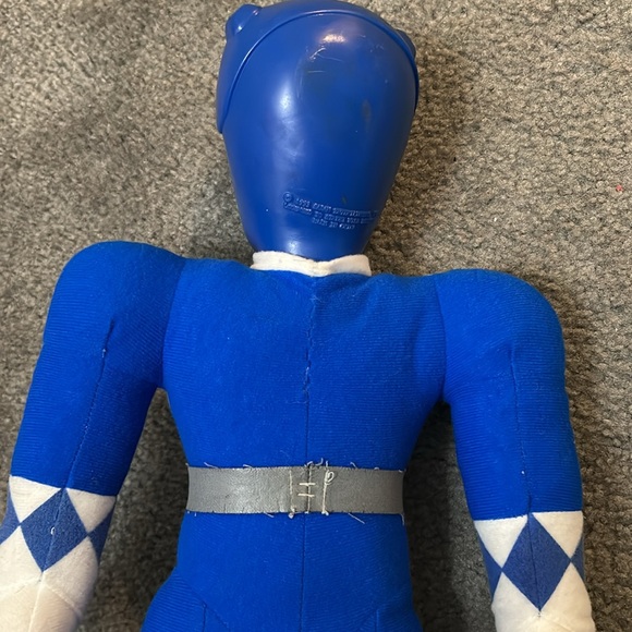 Vintage 1993 blue ranger stuffed figure 18” power rangers - Picture 5 of 6